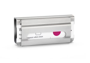 Wash-Sensor RDG, Metallhalterung mit eingesetztem Indikatorplättchen