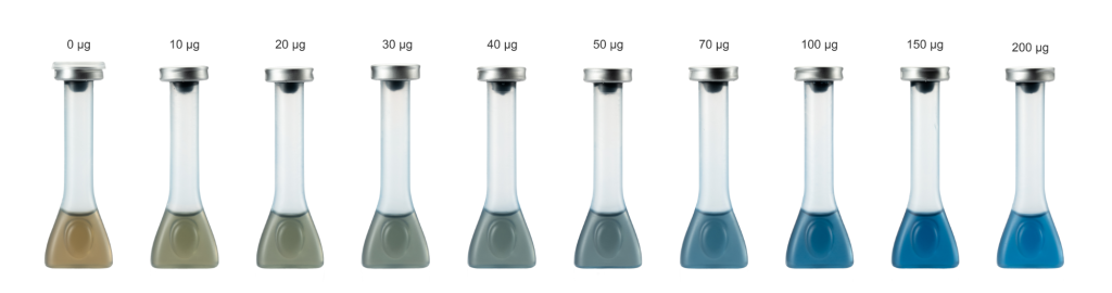 Farbskala für die Auswertung des Wash-Sensor Protein DV